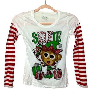 Justice, girls long sleeve Christmas Shirt